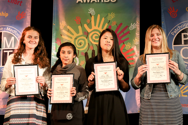 A Group of Students Displaying Awards Copy