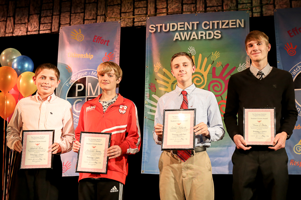 A Group of Students Displaying Awards Five