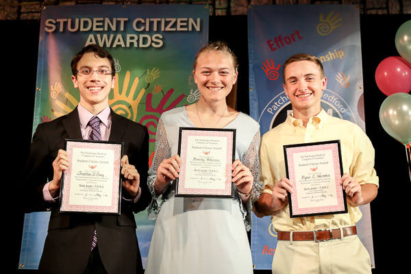 A Group of Students Displaying Awards Ten