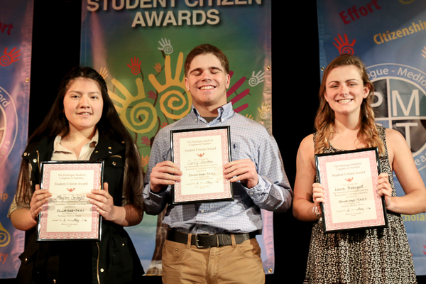 A Group of Students Displaying Awards Twelve